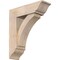 Ekena Millwork Thorton Traditional Smooth Bracket w/ Offset Brace, Douglas Fir, 7 1/2"W x 24"D x 28"H BKT0806X24X28THR01SDF - alternate 1